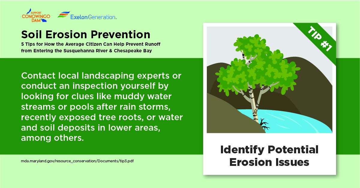 Tips to Prevent Soil Erosion Support Conowingo Dam